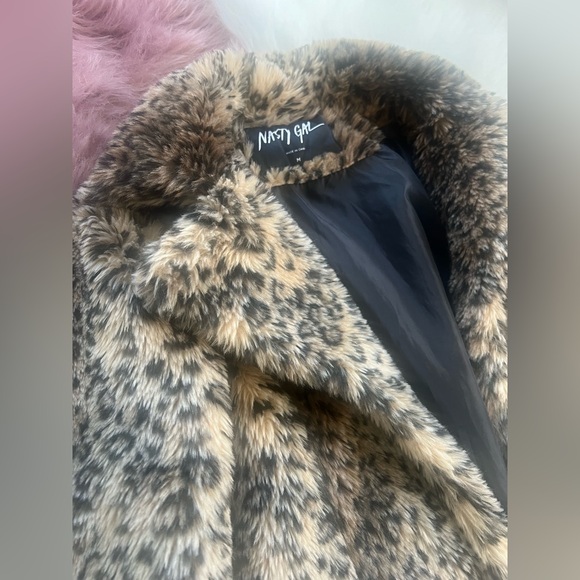 Leopard Faux Fur Teddy Coat - Picture 3 of 9